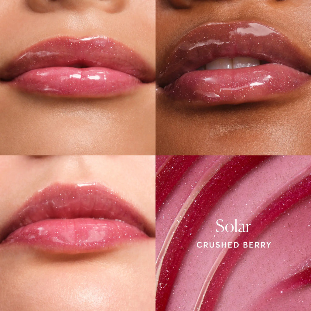 Naturium the Infinite Glow Set, Phyto-Glow Lip Balm Shimmer Comet, Supernova, Solar