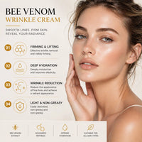 Bee venom moisturizing facial balm jar