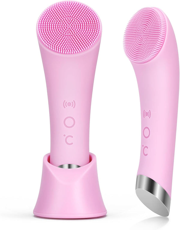 Rechargeable silicone facial cleansing brush