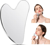 Stainless steel gua sha facial tool