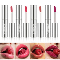 High shine waterproof lip gloss in raspberry