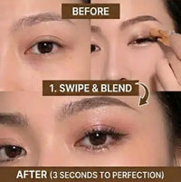 Three-color one-step eyeshadow stick