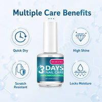 Keratin and amino acid nail strengthener, three-pack