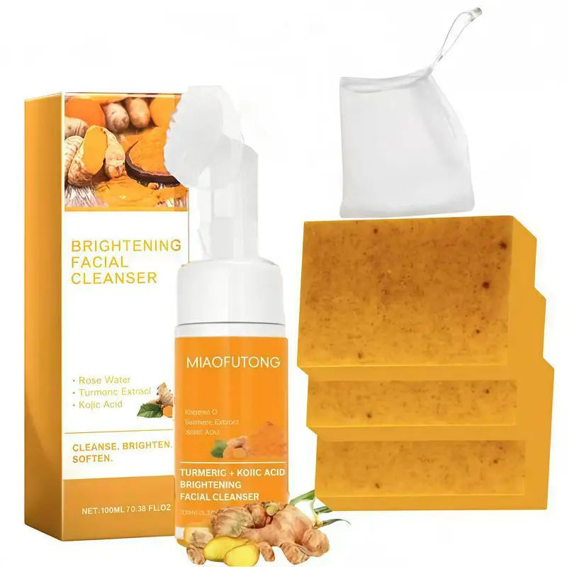 Turmeric and kojic acid cleansing set
