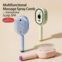 Electric aromatherapy mist massage comb