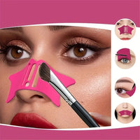 4-in-1 silicone nose contour and eyeliner stencil