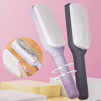 Self-Cleaning Hair Brush - Gray