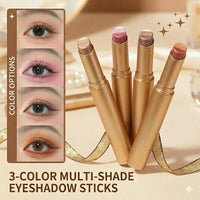 Three-color one-step eyeshadow stick