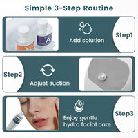 Hydrogen Oxygen Facial Machine, Hydro Facial Machine & Hydrodermabrasion Machine for Skin Care, Facial Vacuum Pore Cleaner, Hydro Dermabrasion Machine for Deep Cleansing & Hydration, Home Use.