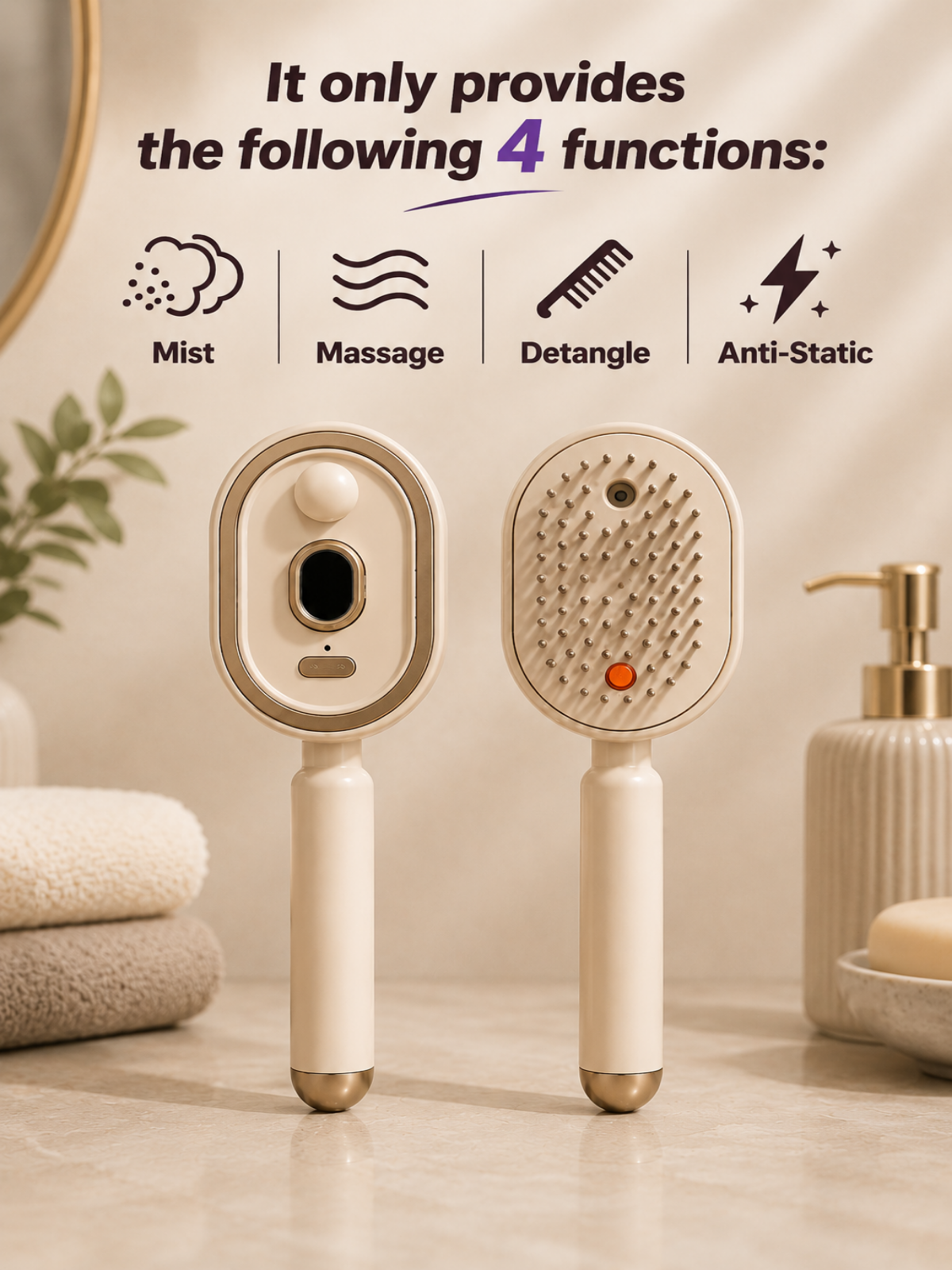 Electric Aromatherapy Mist Massage Comb