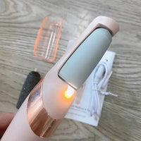 Rechargeable electric callus remover for feet