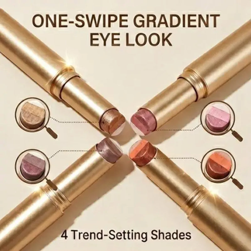 Three-color one-step eyeshadow stick
