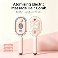2026 New Electric Spray Air Cushion Massage Comb,5 in 1 Rechargeable Air Cushion Hair Brush, Anti-Frizz, Scalp Care & Hydration, Wet/Dry Use, Premium Hair Care Tool for Women