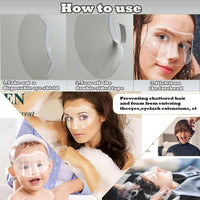 30 Pcs Shower Face Eye Shield after Surgery, Disposable Clear Plastic Eye Shield for Showering, Haircut Hairspray, Shower Visor for Adults Lash Aftercare for Salon Supplies Eyelash Extensions