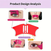 4-in-1 silicone nose contour and eyeliner stencil