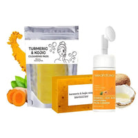Turmeric and kojic acid cleansing set