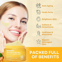 Turmeric moisturizing face cream, 50 g jar