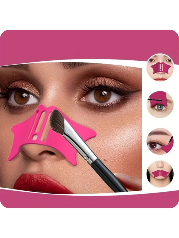 4-in-1 Nose Contour & Eyeliner Stencil – Flawless Symmetry, Zero Frustration